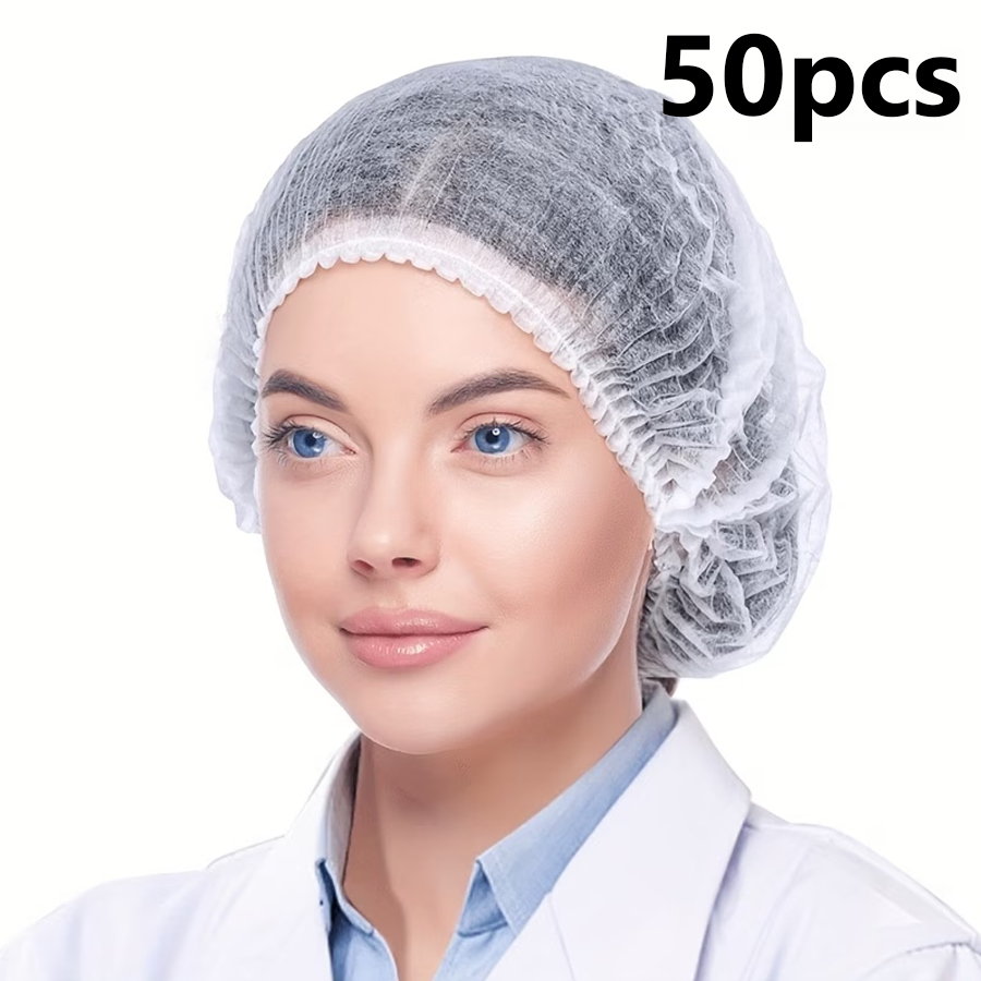 Beauty Makeup Workshop - 50 одноразовых шапочек, нетканые шапочки, шапочки