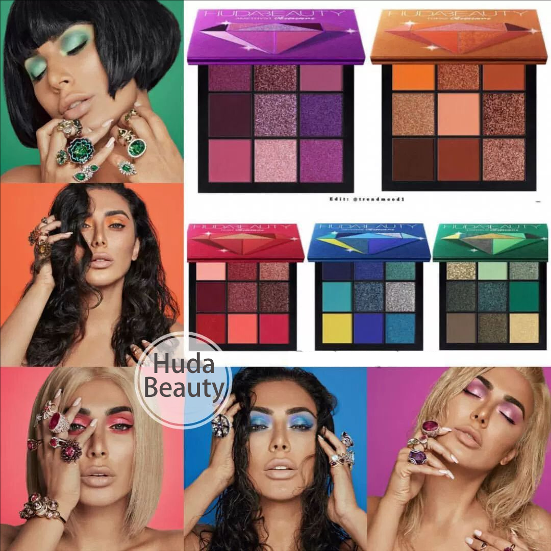 Huda Beauty Makeup Set - Huda Beauty 9-цветная палитра с бриллиантами,