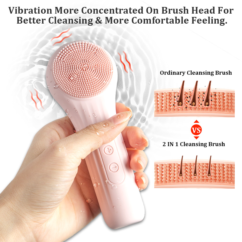 Electric Face Cleanser Brush - Звуковая водостойкая щетка для очищения лица