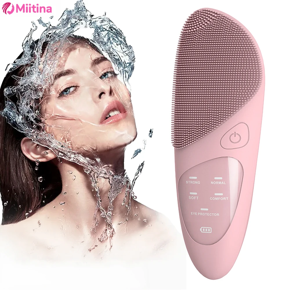 Electric Face Cleanser Brush - Электрическая щетка для очищения лица, ультразвуковая