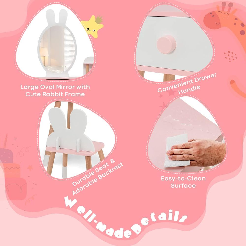Детский туалетный столик EY Ki – обзор и цена Beauty Makeup Kids
