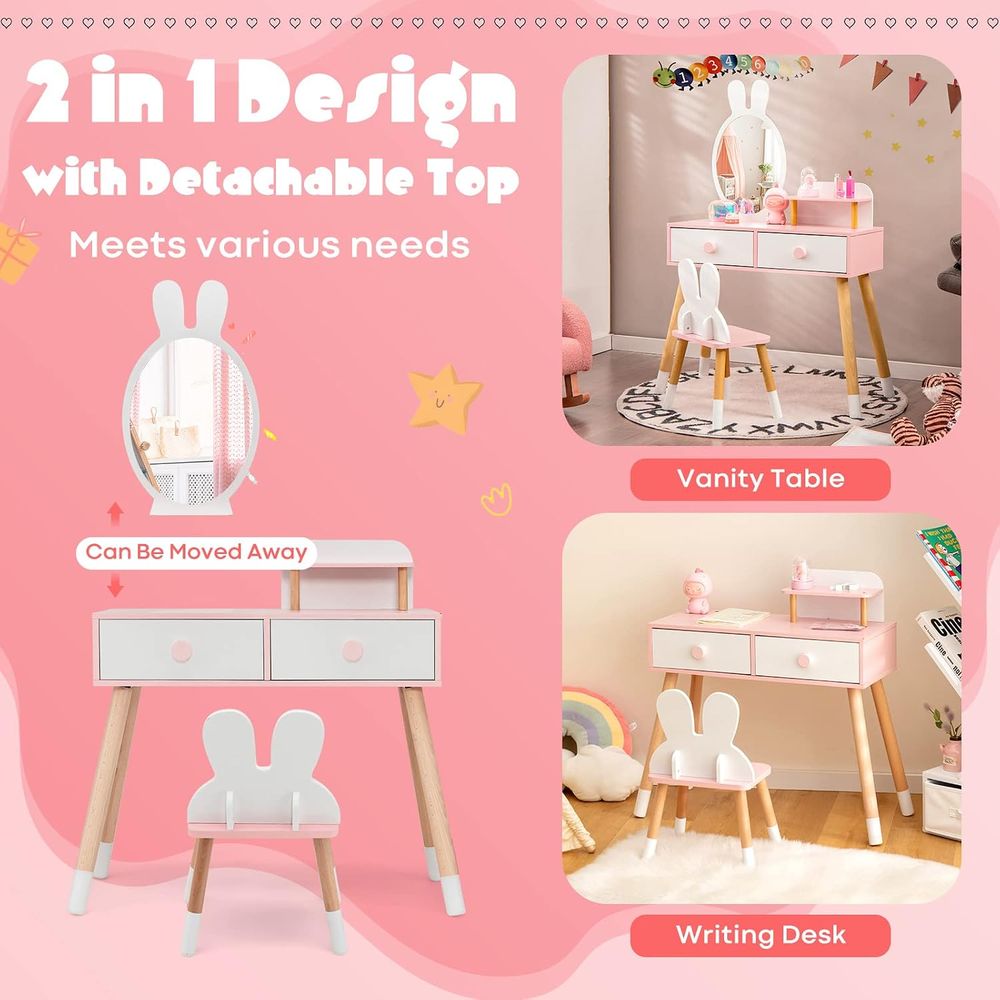 Детский туалетный столик EY Ki – обзор и цена Beauty Makeup Kids