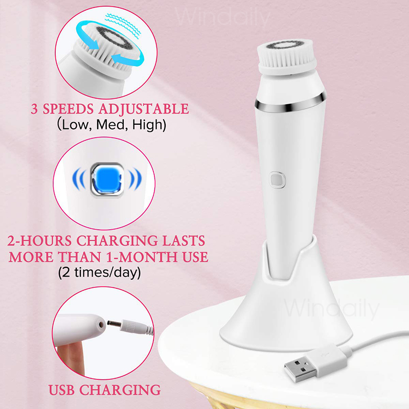 Электрическая щетка для очищен – обзор и цена Electric Face Cleanser Brush