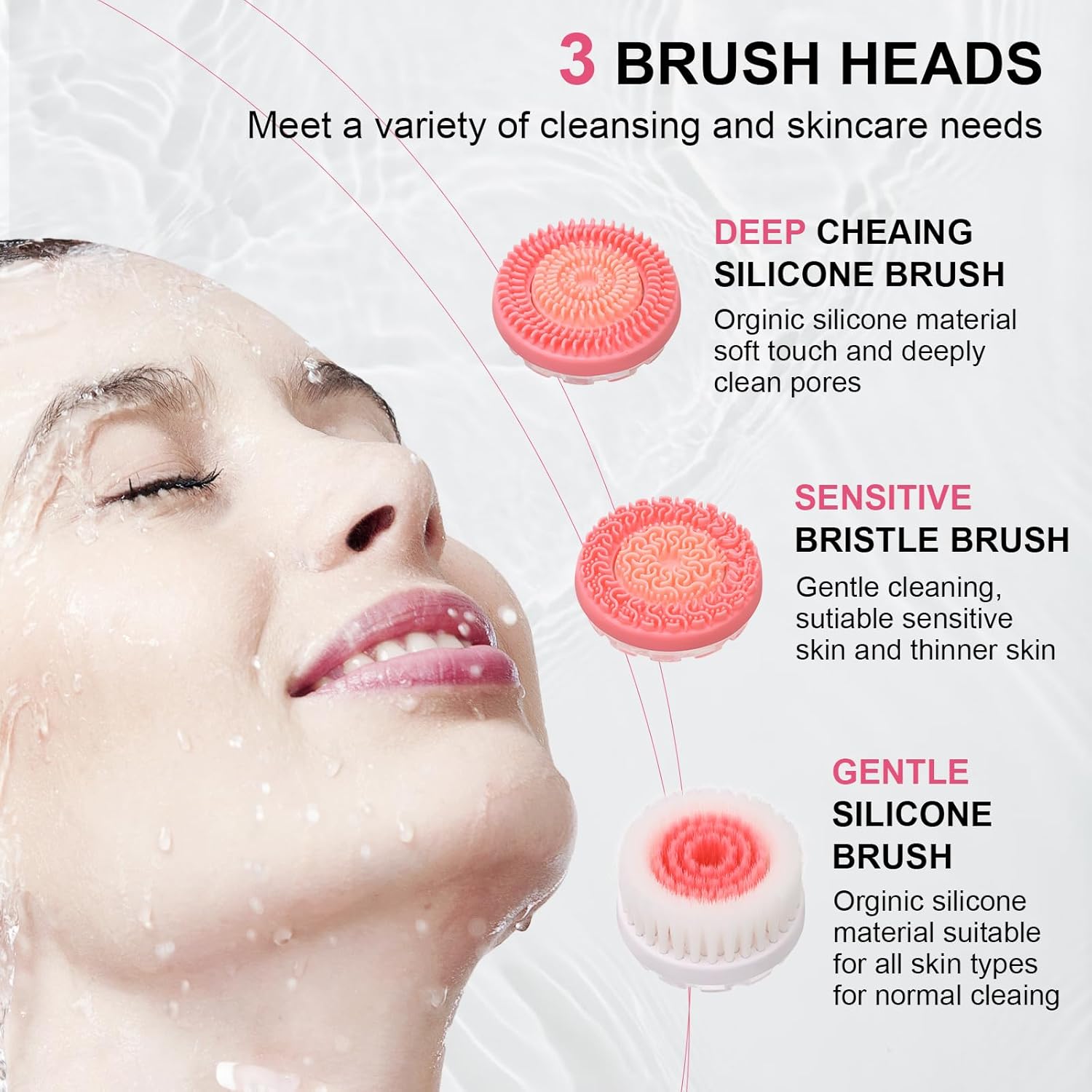 Ультразвуковая электрическая щ – обзор и цена Electric Face Cleanser Brush