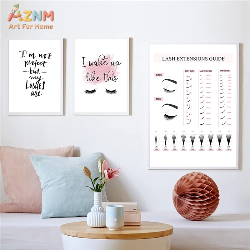 Настенный холст AZNM с руковод – обзор и цена Beauty Of Makeup Quotes