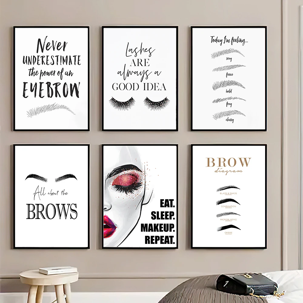 Модный макияж Холст Картина Пе – обзор и цена Beauty Of Makeup Quotes