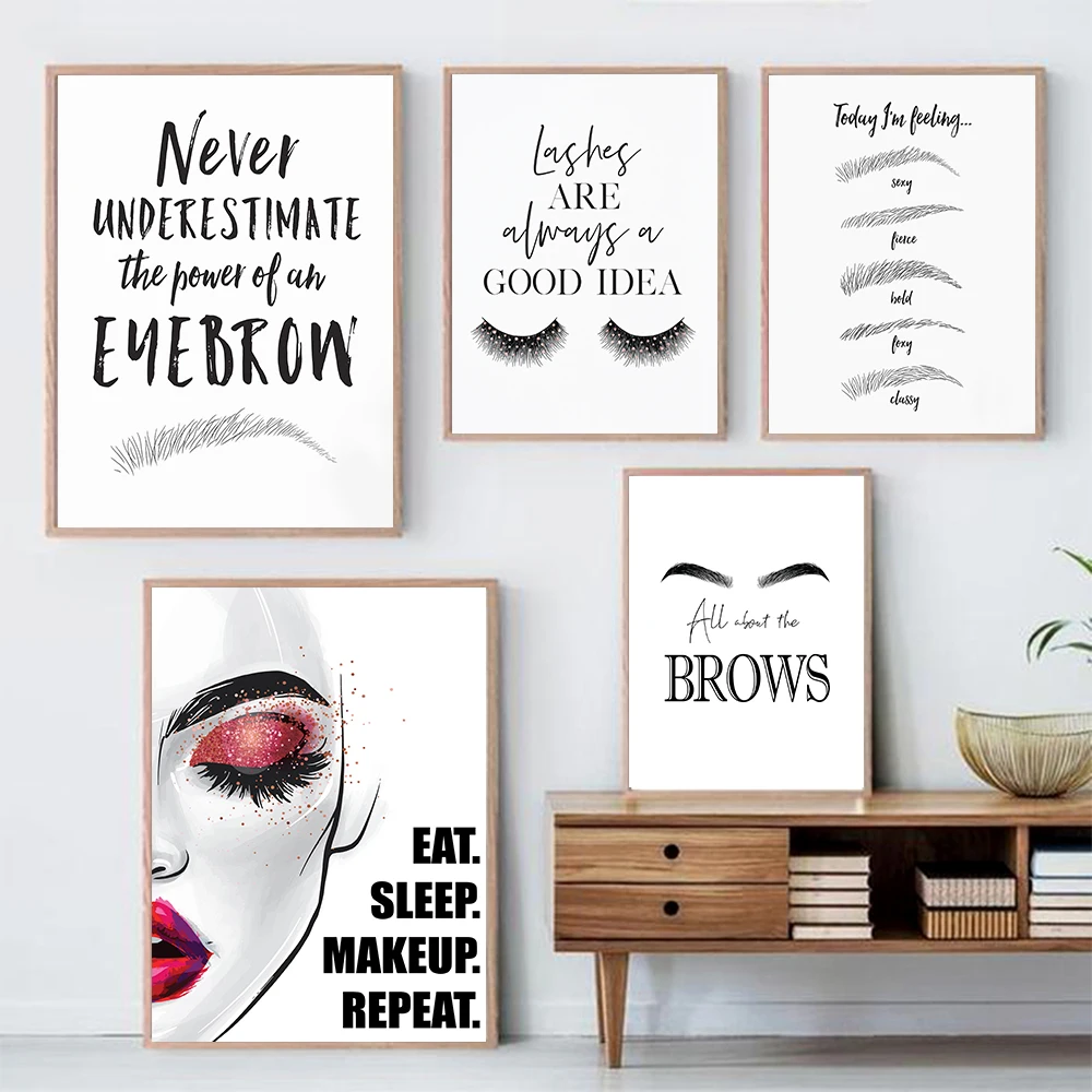 Модный макияж Холст Картина Пе – обзор и цена Beauty Of Makeup Quotes